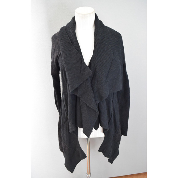 AllSaints Cardigan Womens 10 Jacks Place Waterfall Drape Sweater Layer Pullover - Picture 1 of 5
